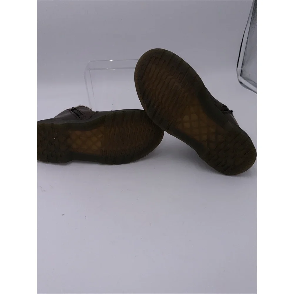 Dr Martens Slip 2976 Alyson Dark Brown Snowplow Classic Doc READ‎ Youth Size 3